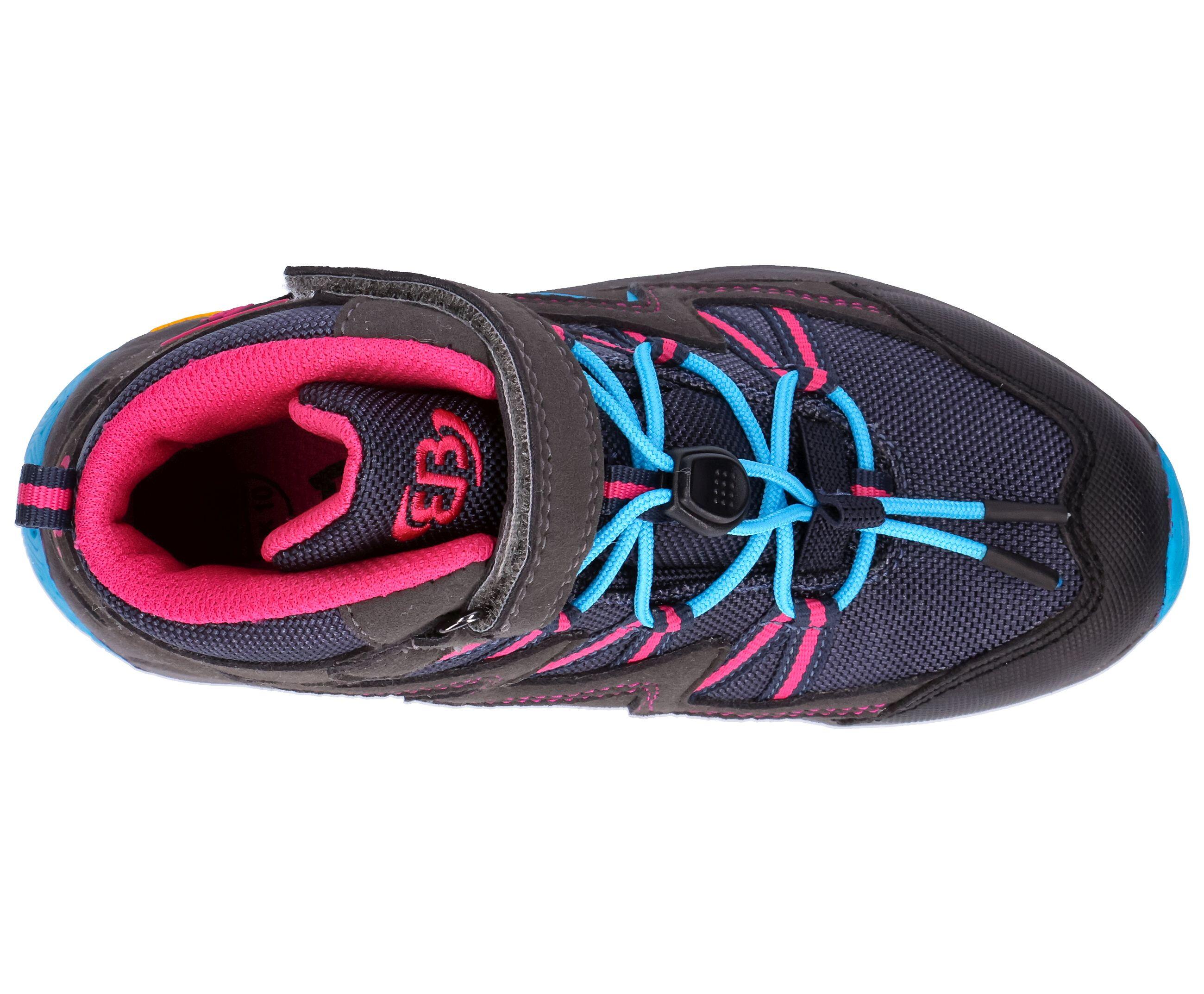 Stivale outdoor - trekking - bambini - impermeabile, velcro - grigio 5/6