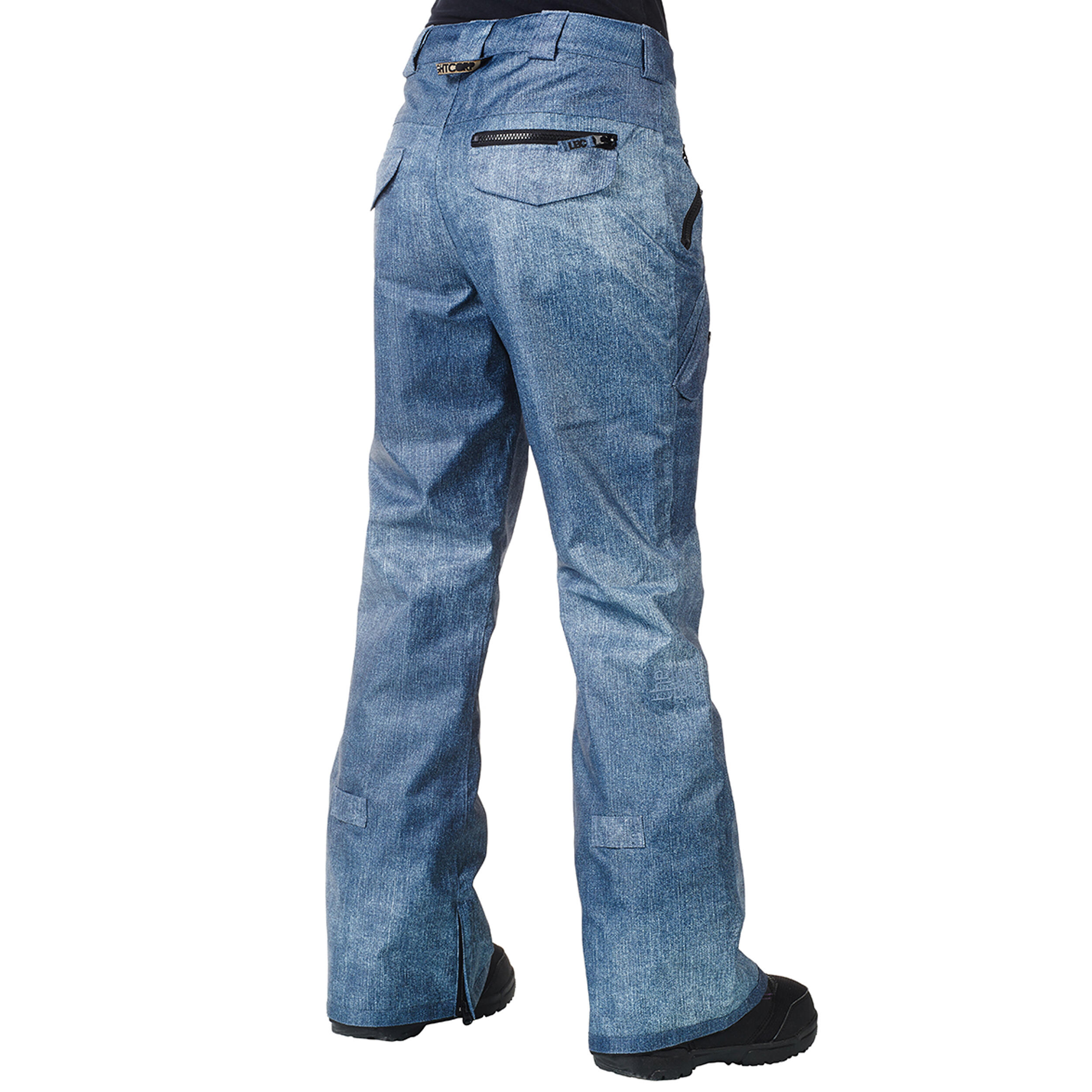 Ski-/Snowboardhose Damen - BARB denim print 3/5