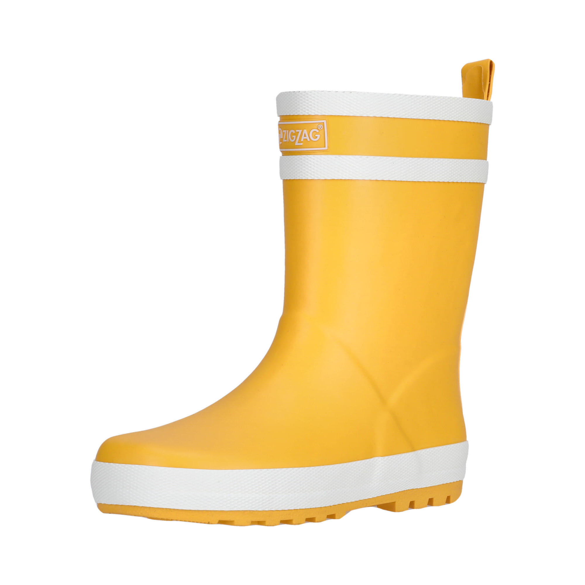Zigzag - Botte En Caoutchouc Hurricane - Bottes - Blanc|jaune - Decathlon