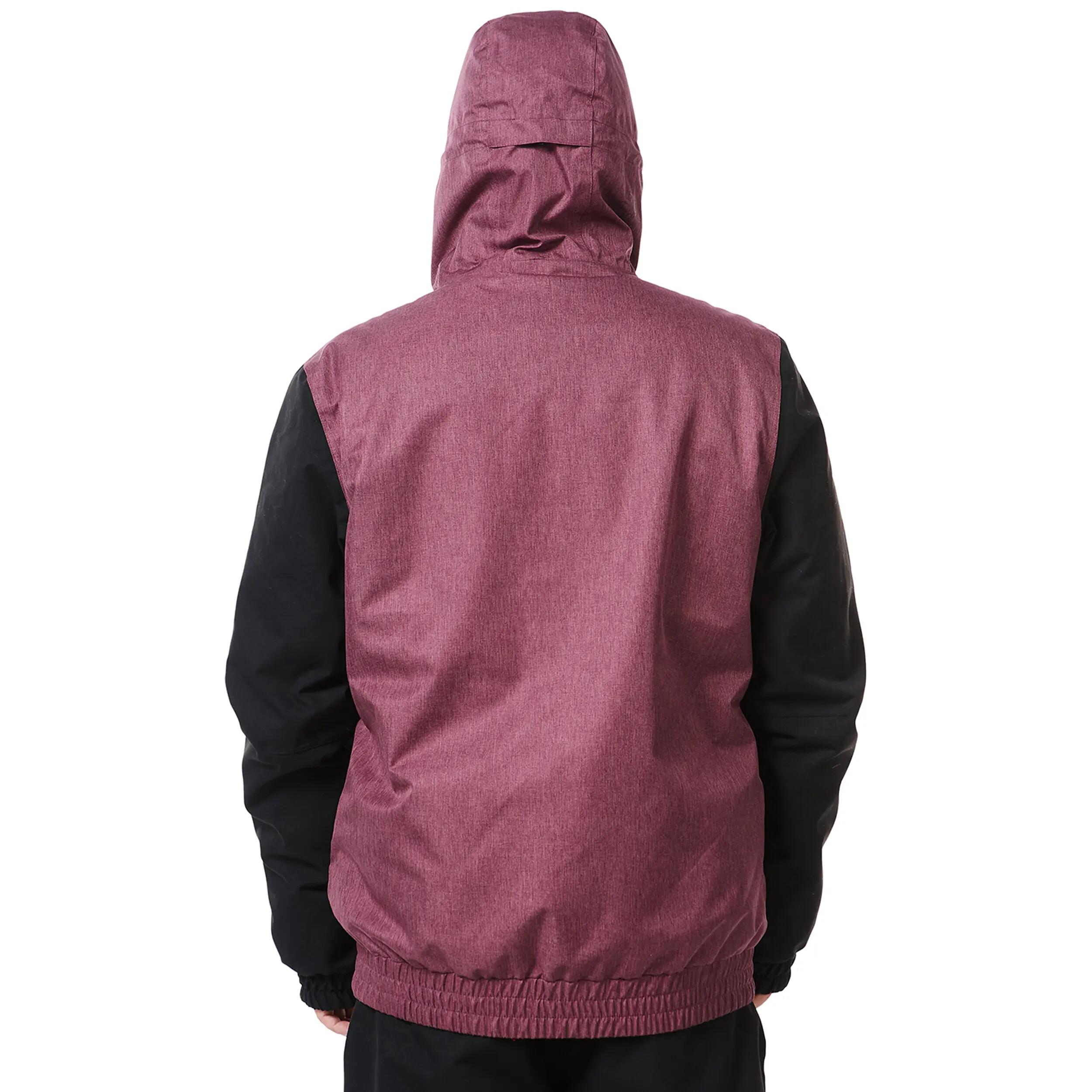 Ski-/Snowboardjacke Herren - GATE burgundy black 4/7