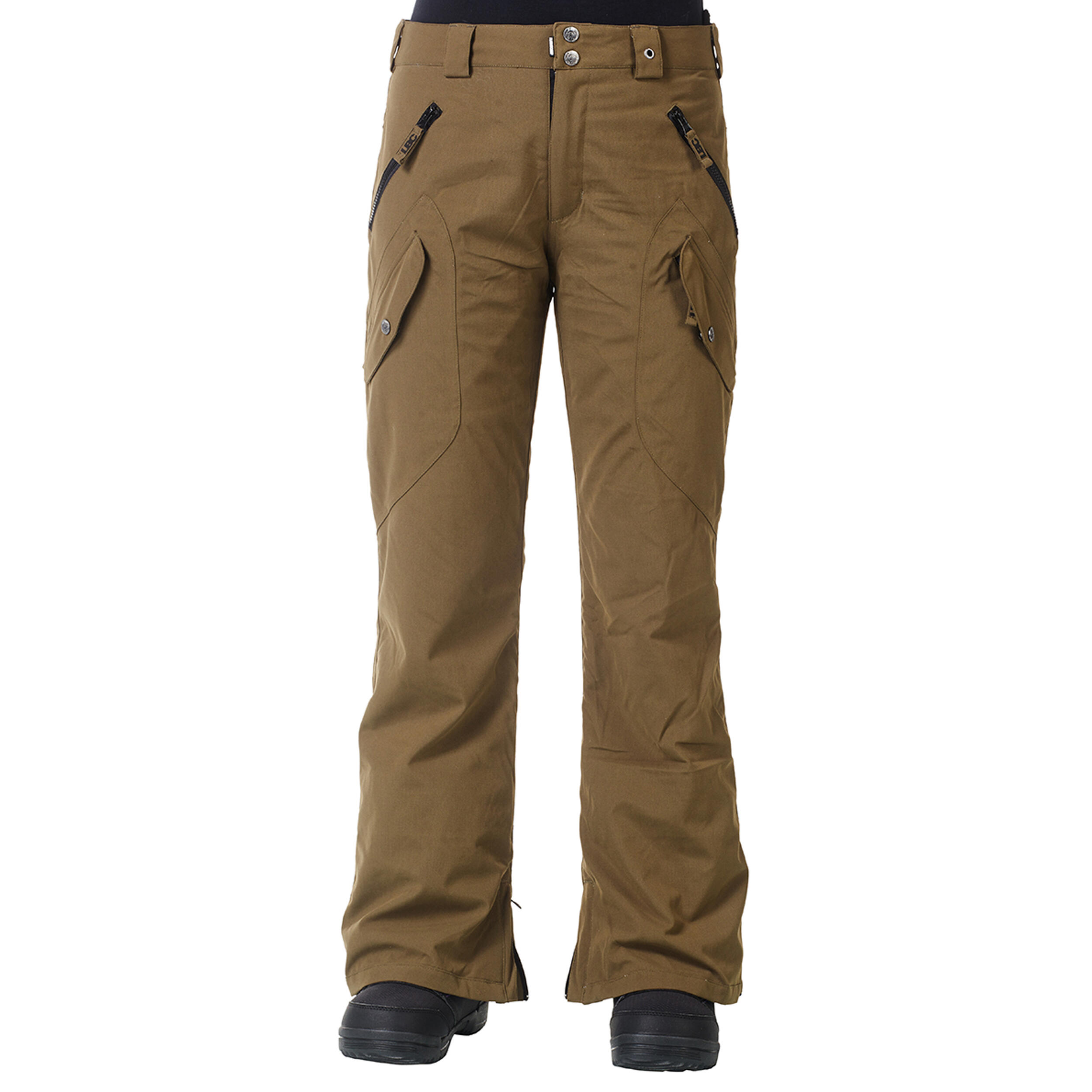 Ski-/Snowboardhose Damen - BARB military olive 1/6