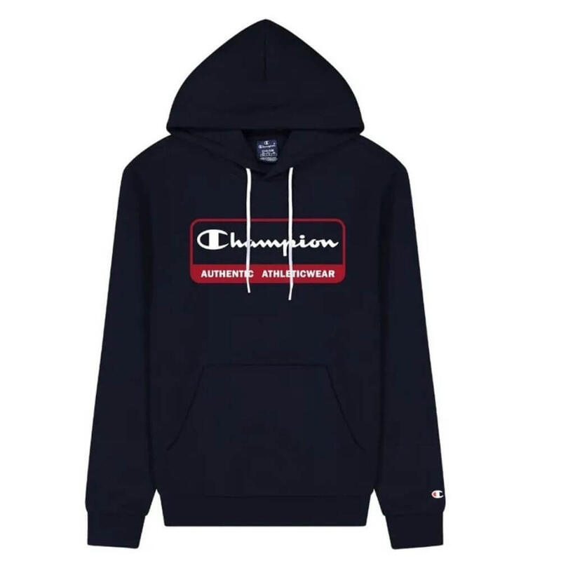 Sudadera capucha Champion Big Logo. Azul Marino 219161