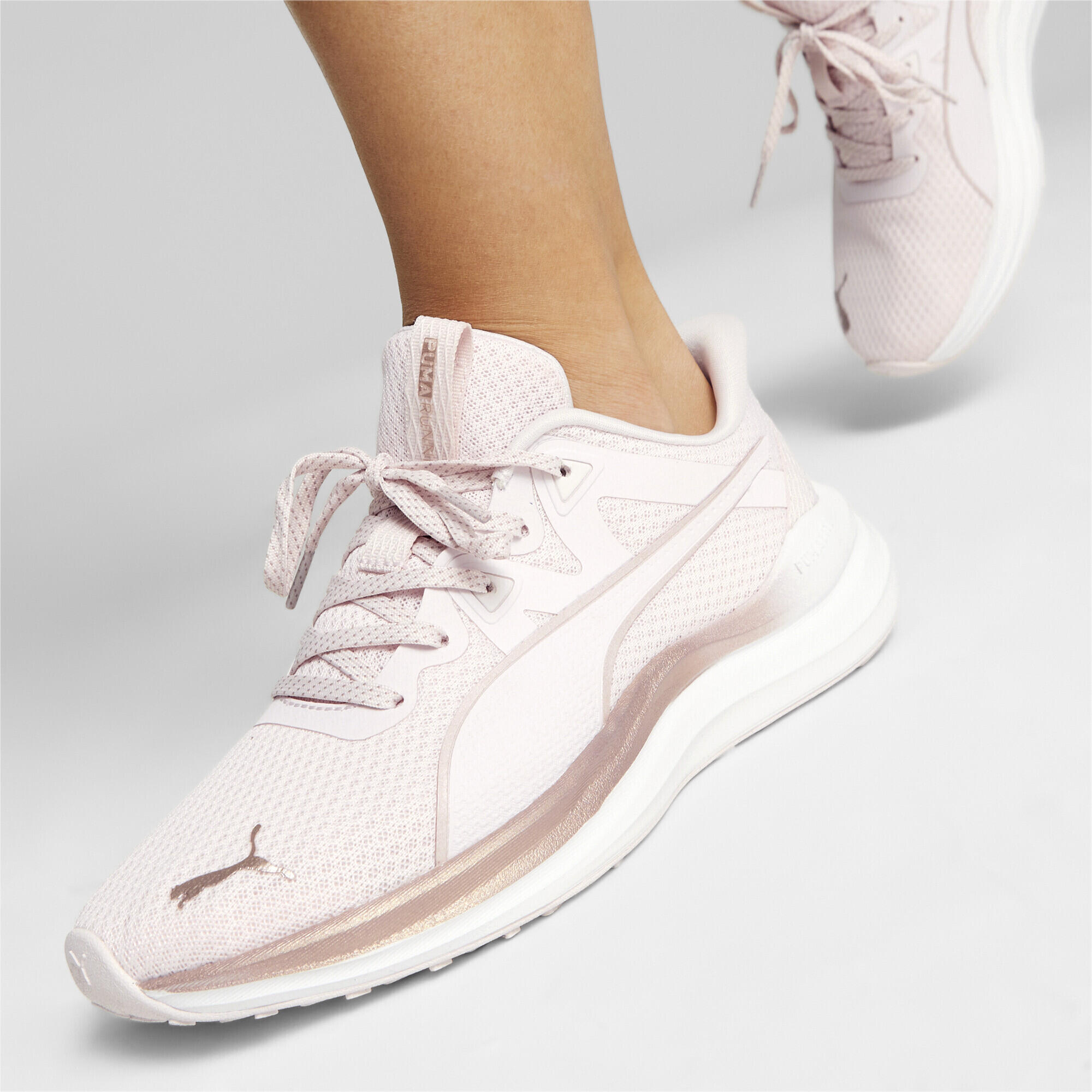 Damskie buty sportowe treningowe do biegania PUMA REFLECT Lite Molten Metal 3790 2/7