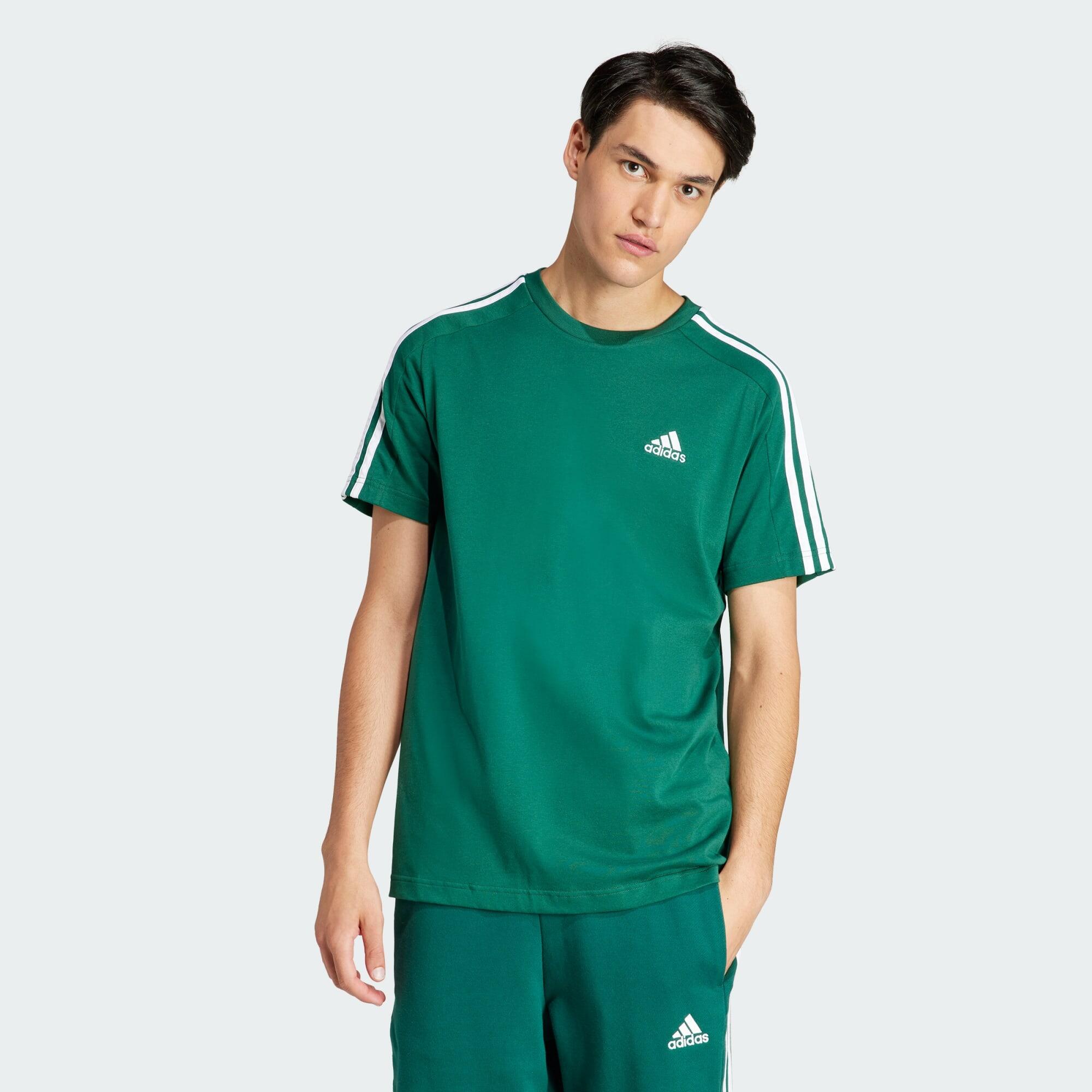 Essentials Single Jersey 3-Stripes Tee 1/5