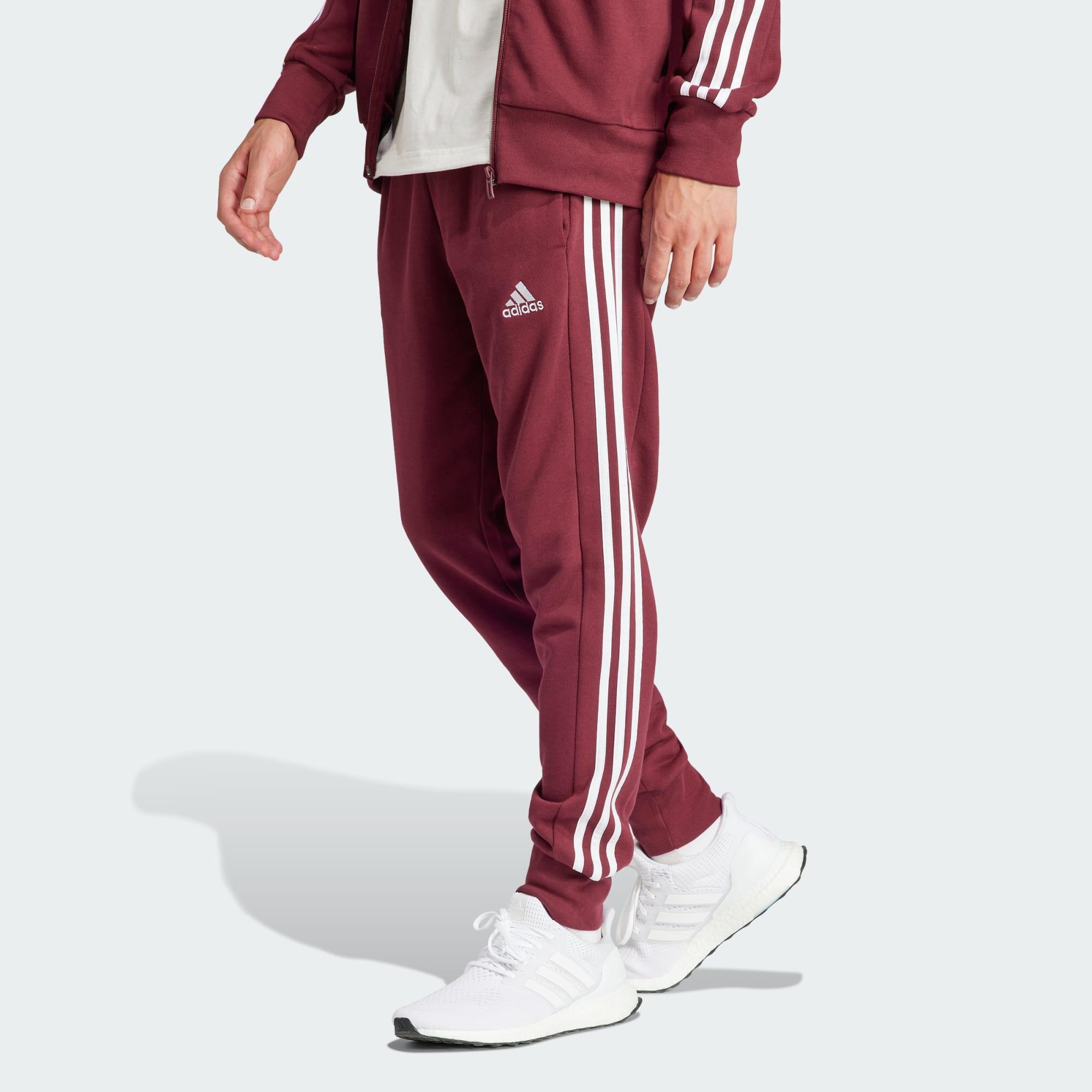 ADIDAS Essentials French Terry Tapered Cuff 3-Stripes Pants