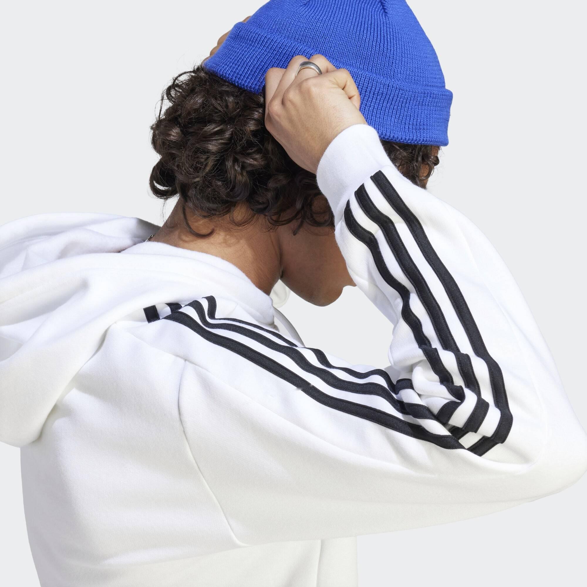 Sweat-shirt à capuche en molleton à 3 bandes Essentials 5/5