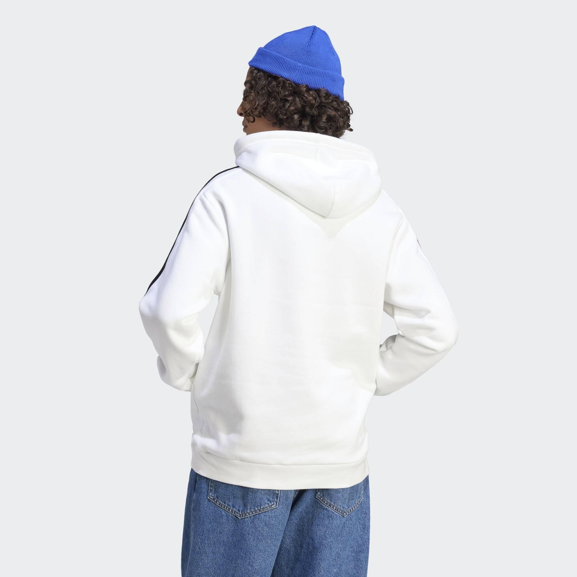 Sweat-shirt à capuche en molleton à 3 bandes Essentials 3/5
