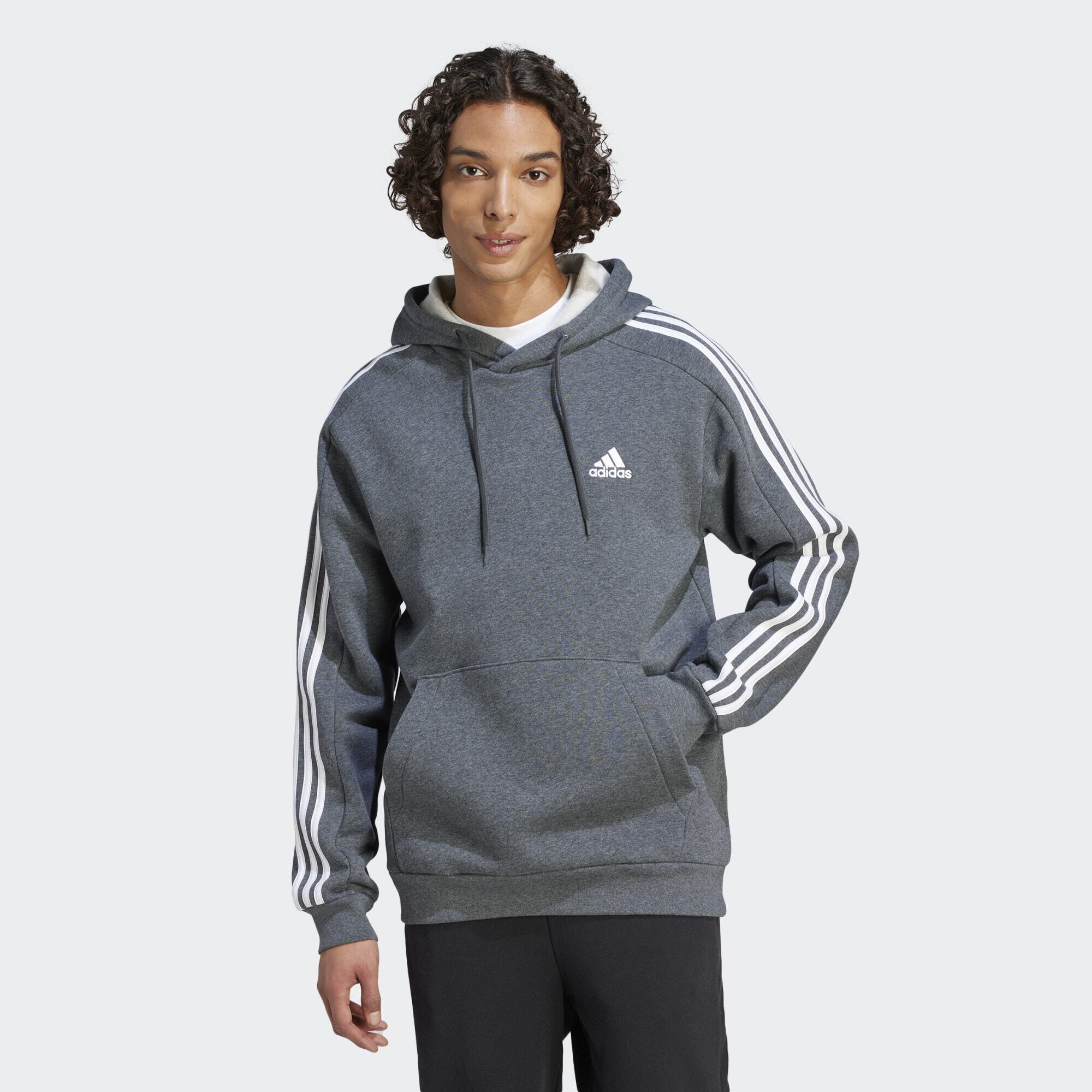 Essentials 3-stripe fleece hoodie