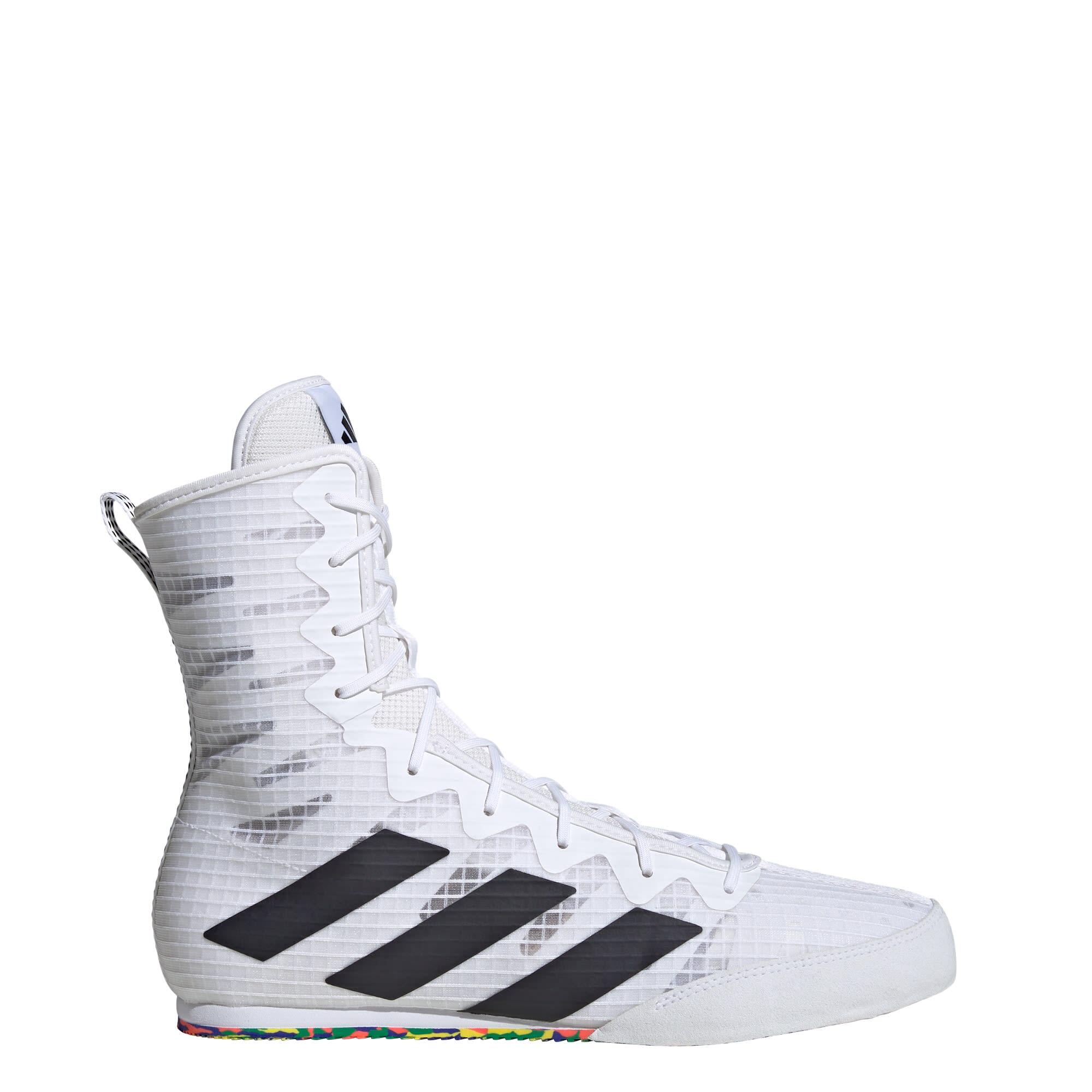 Adidas - Chaussure Box Hog 4 - Chaussures De Sport - Blanc|noir - 39 2/3 - Decathlon
