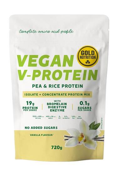 PROTEÍNA VEGETARIANA V-PROTEIN CHOCOLATE - 720 G