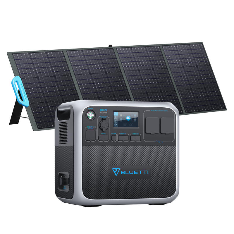 Generatore Solare BLUETTI AC200P con PV200 Pannelli Solari Generatore Solare BLUETTI AC200P con PV200 Pannelli Solari