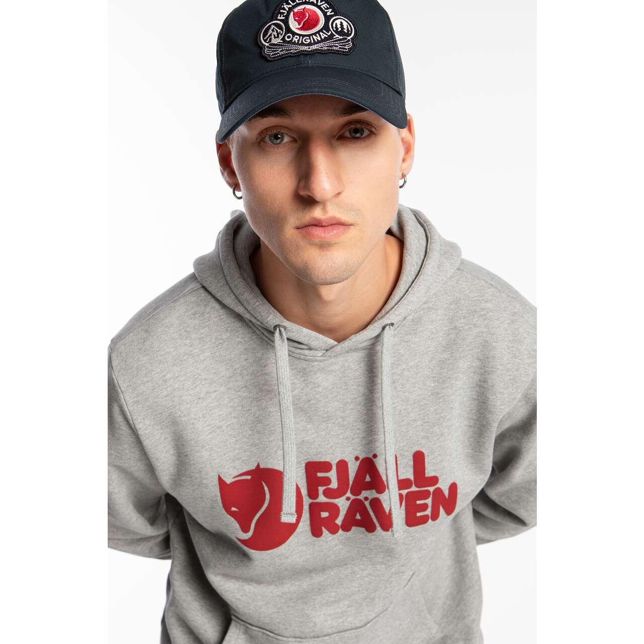Fjällräven Sudadera con capucha y logo de trekking para hombre 3/5