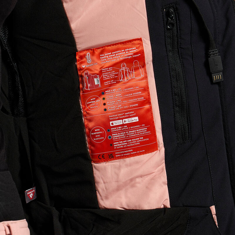 Jachetă de snowboard pentru femei ROXY Dusk Warmlink