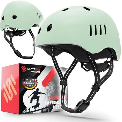 Skaterhelm Kinder Erwachsene für Skateboard Inliner Scooter BMX