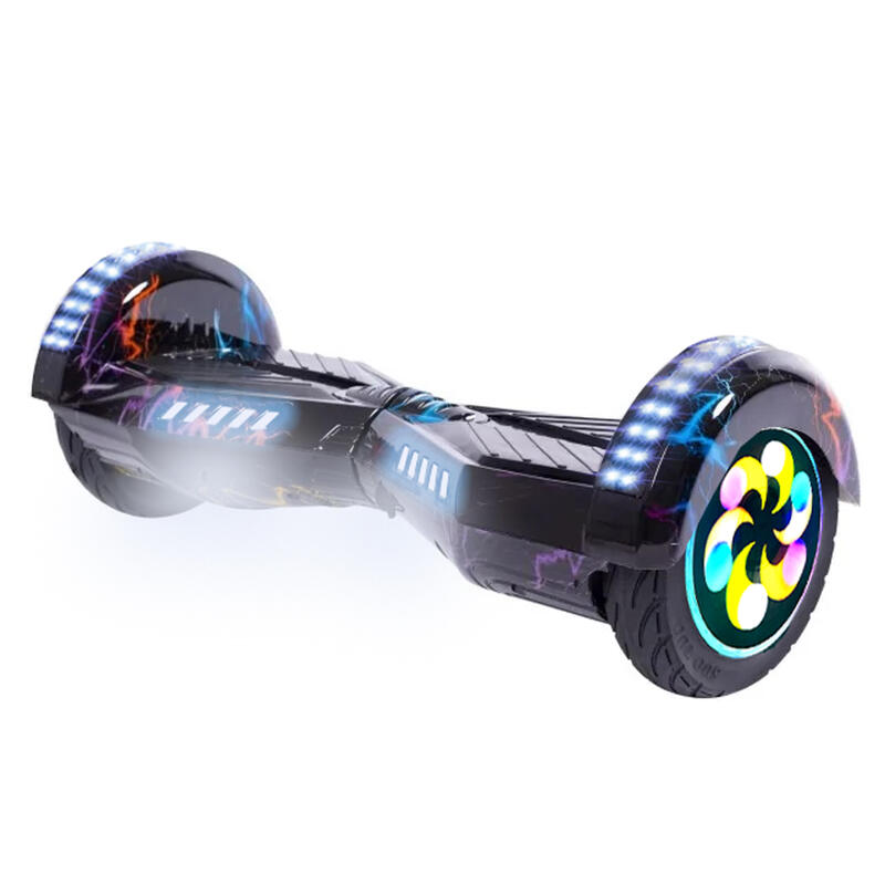 Pachet Hoverboard 8" cu Scaun Suspensii Blue, Transformers Thunderstorm Blue 4Ah