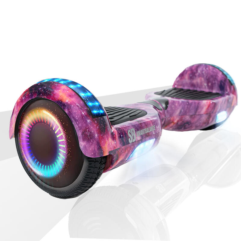 Pachet Hoverboard 6.5" cu Scaun Suspensii Albastru, Regular Galaxy Pink PRO, 4Ah