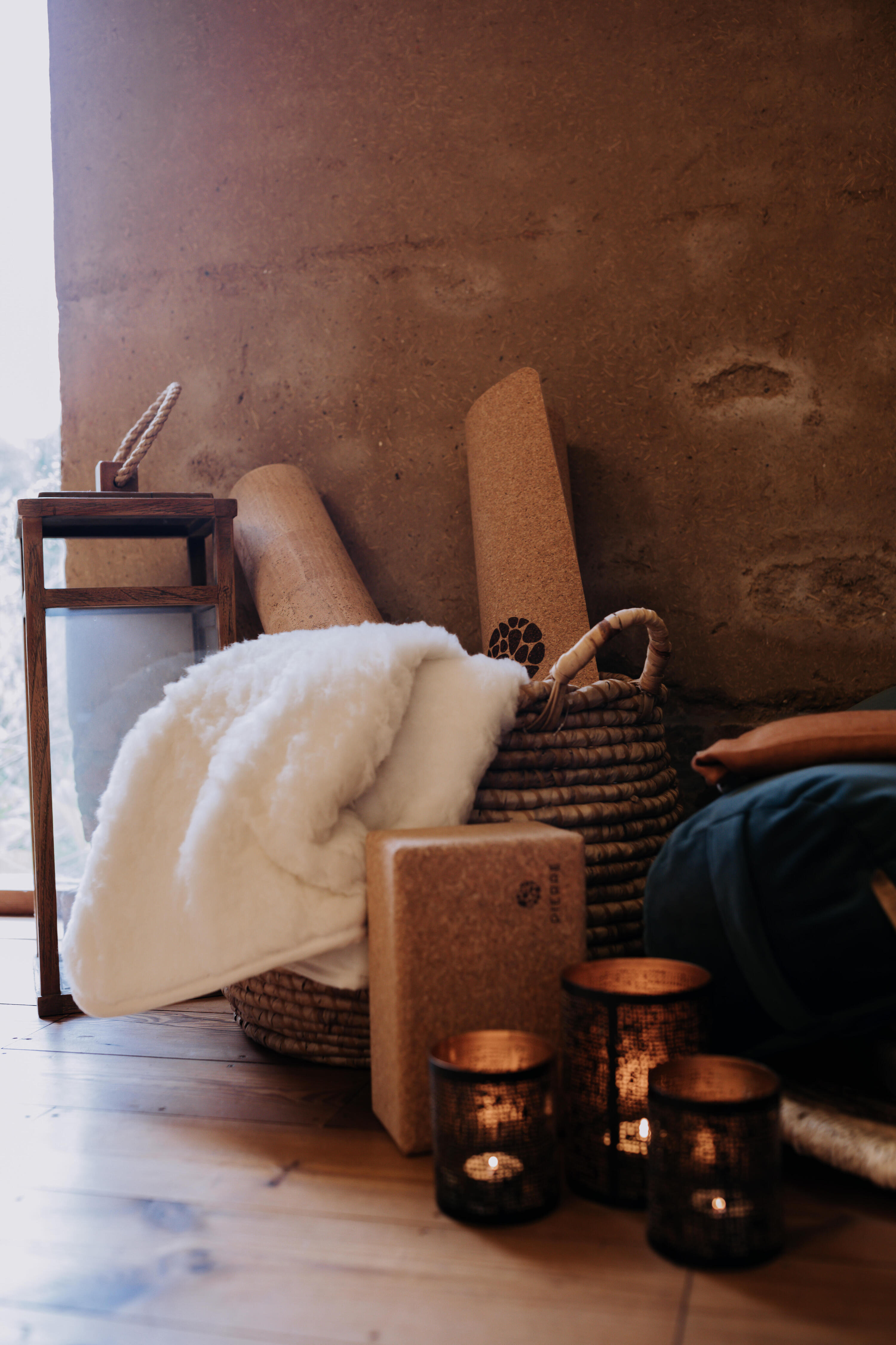 Set de 10 sur-tapis de yoga en laine mérinos - Yoga nidra -Restorative -Yin Yoga 7/7