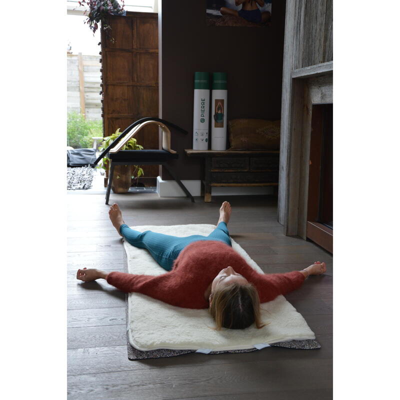 Set de 6 sur-tapis de yoga en laine mérinos - Yoga nidra - Relaxation
