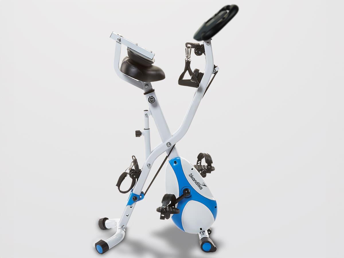 Vélo d'appartement Foldaway X-3000 - Pliable - Sangles musculation - connecté 7/8