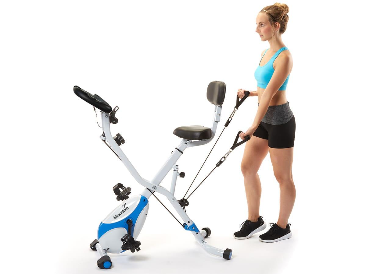 Vélo d'appartement Foldaway X-3000 - Pliable - Sangles musculation - connecté 3/8