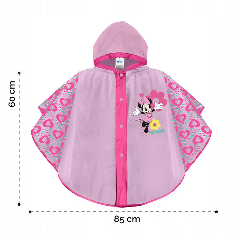 Poncho chubasquero Minnie Mouse 3-6 años