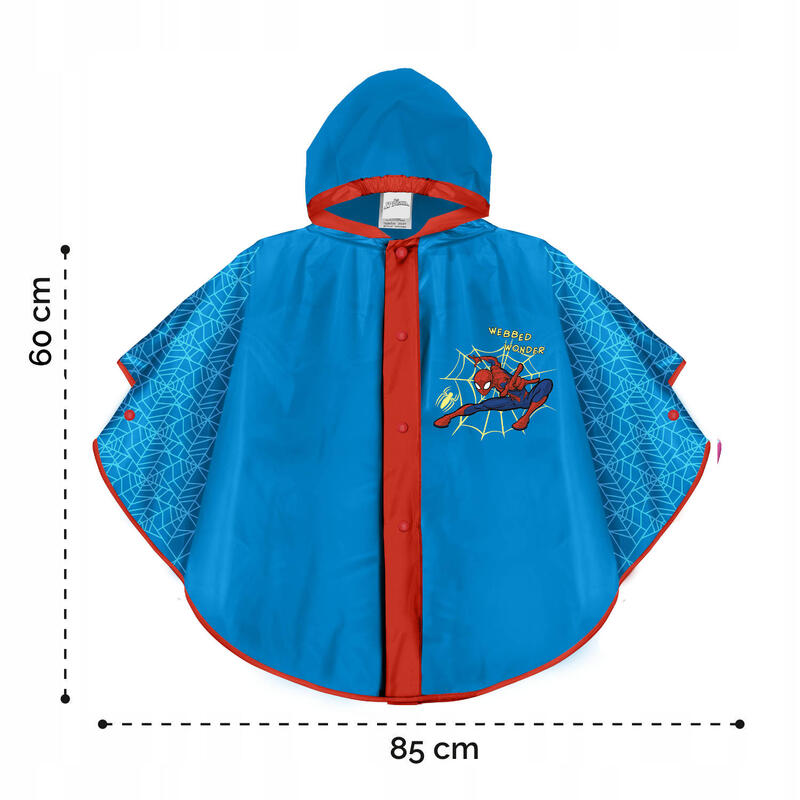 Poncho chubasquero Spider-man 3-6 años