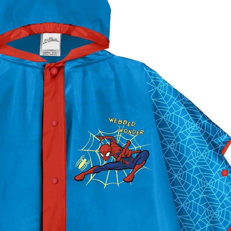 Poncho chubasquero Spider-man 3-6 años