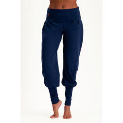 Pantalon de yoga Devi - Pantalon Aladdin ample confortable - Blue Minuit