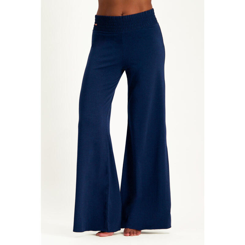Pantalon de yoga large et confortable Flow -  Bleu Minuit