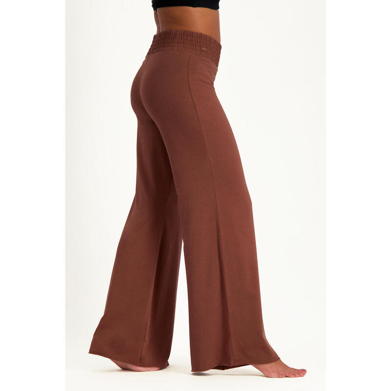 Comfortabele Wijde Yoga Broek Flow - Mocca