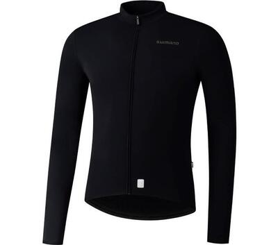 Vertex thermal long sleeve jersey, black