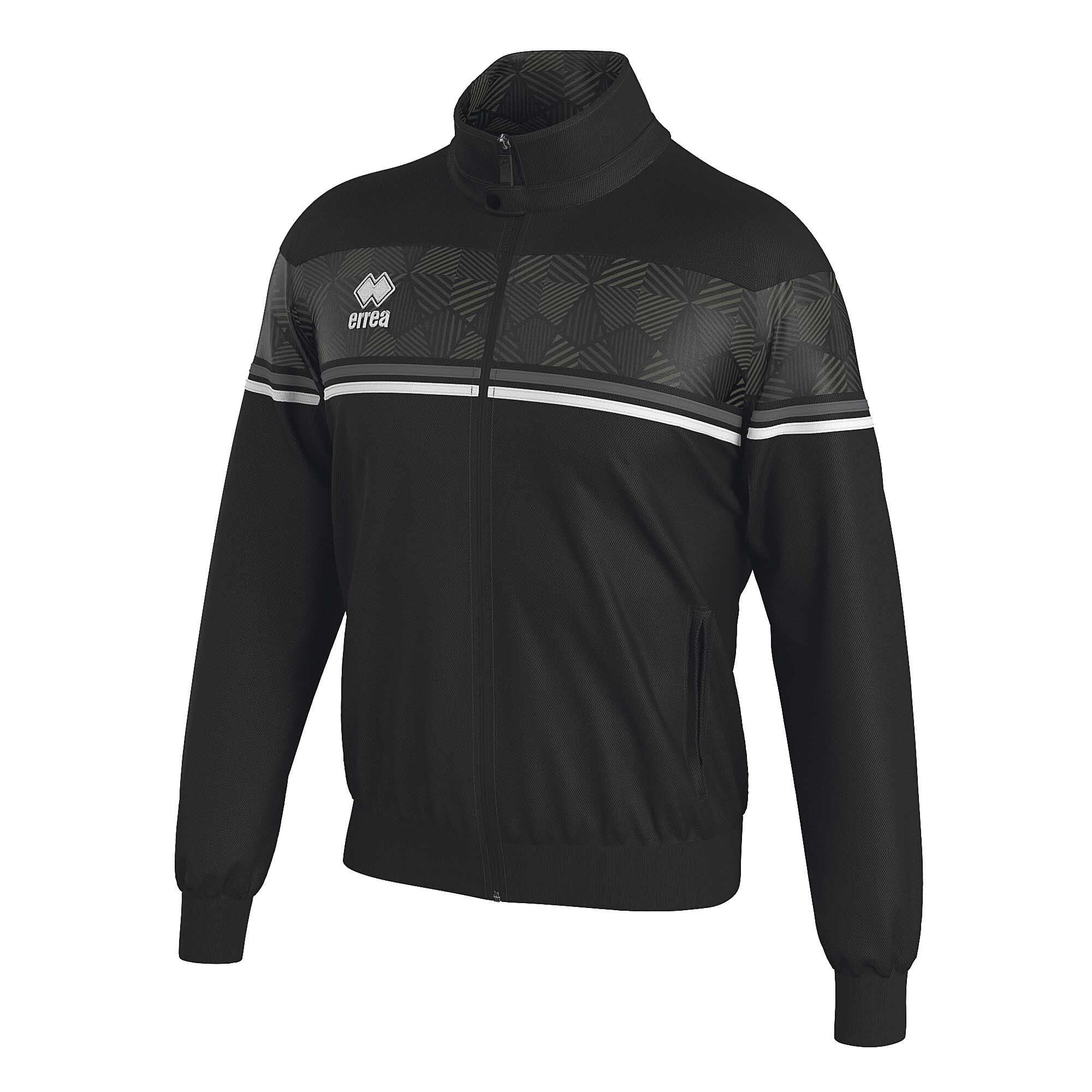 Sweat-Shirt Errea Donovan Jr Jacket 07780 Black Ant White Adult