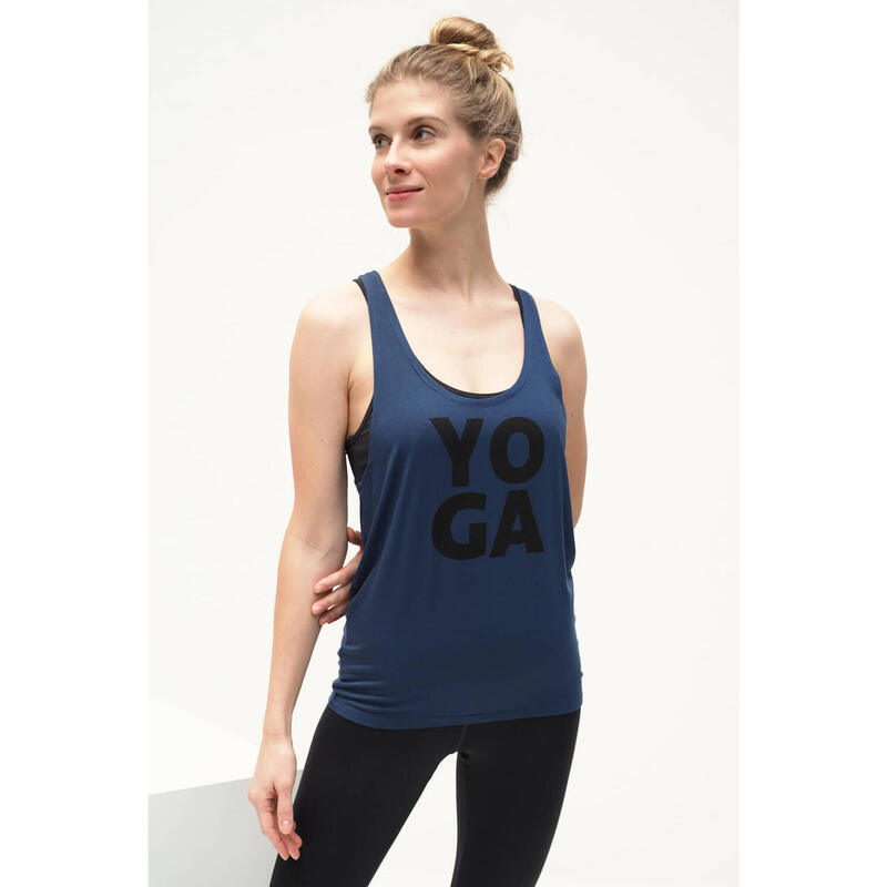 Yoga Tank Top Aja Yoga Yoga Damen Blau Stretchig KISMET