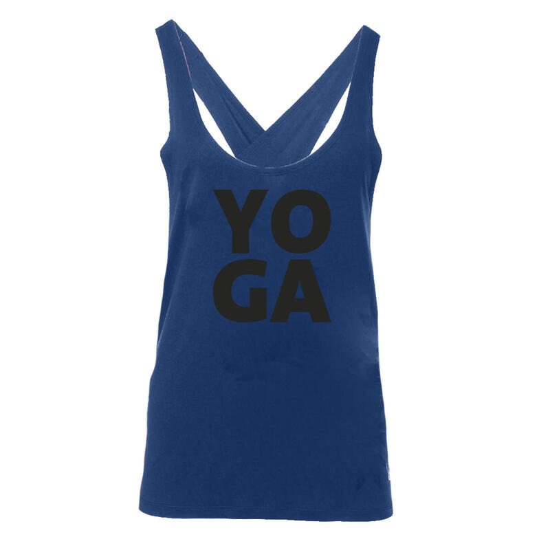 Yoga Tank Top Aja Yoga Yoga Damen Blau Stretchig KISMET