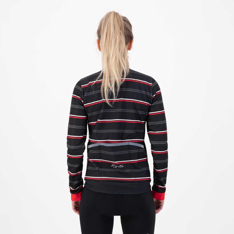 Fietsjack Winter Dames Stripe