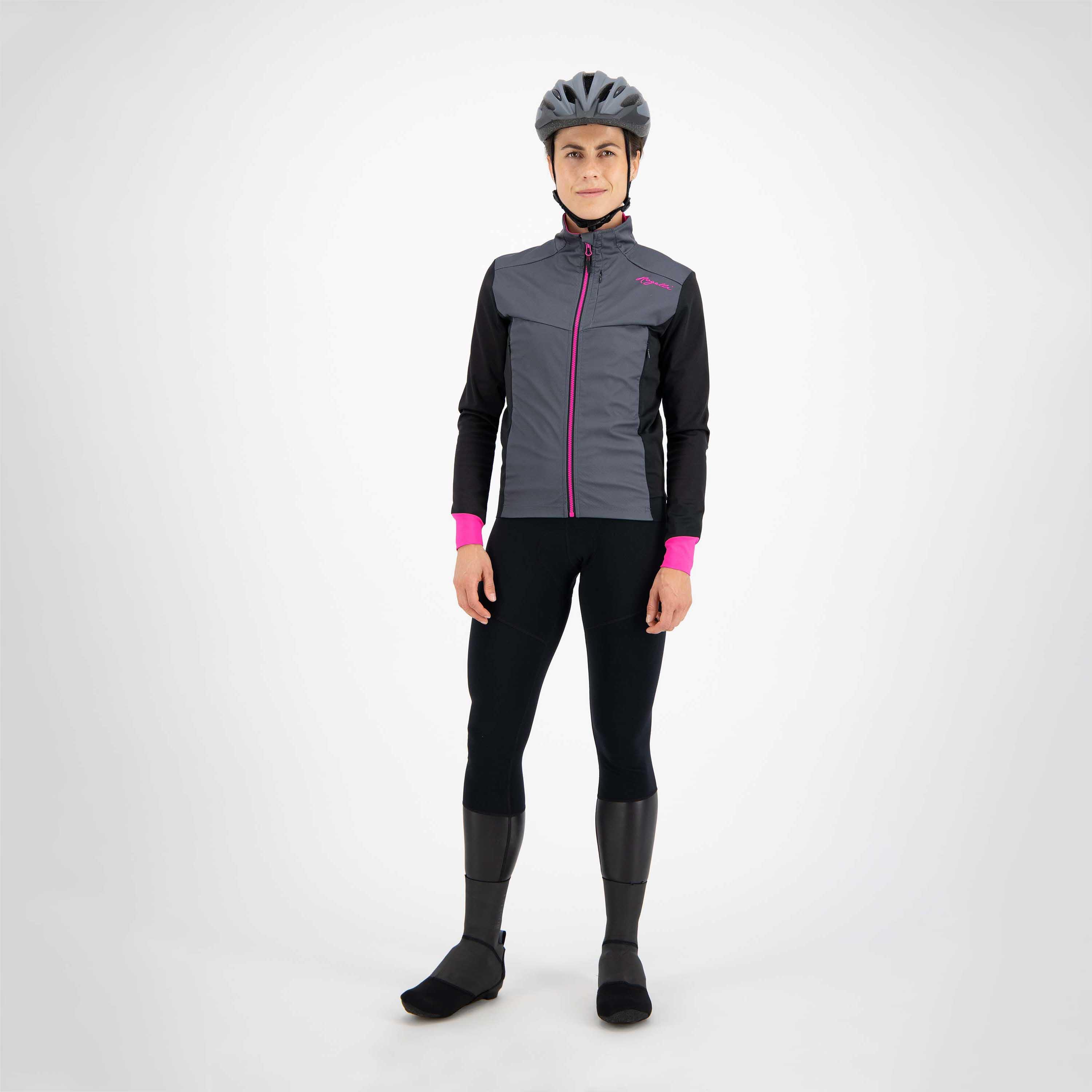 Rogelli - Veste Velo Hiver Femme - Contenta - Veste - Gris|noir|rose - 38 S - Decathlon
