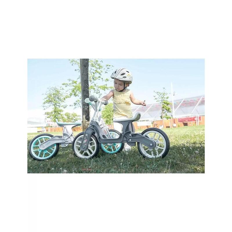 Vélo d'équilibre - Vélo d'apprentissage pour Enfants Gris et Beige