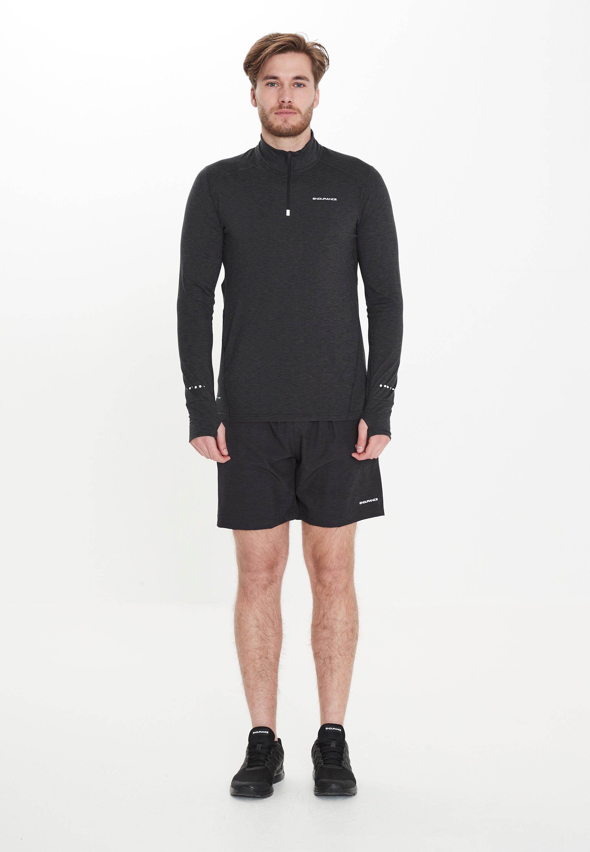 Bluza do biegania męska Endurance Tune Melange 5/15