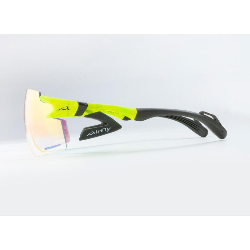AF-301 C-31BK Photochromic Lens Sunglasses - Neon Yellow Matt