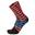 Unisex Light Extra Dry Bike Crew Socks - Black/Red