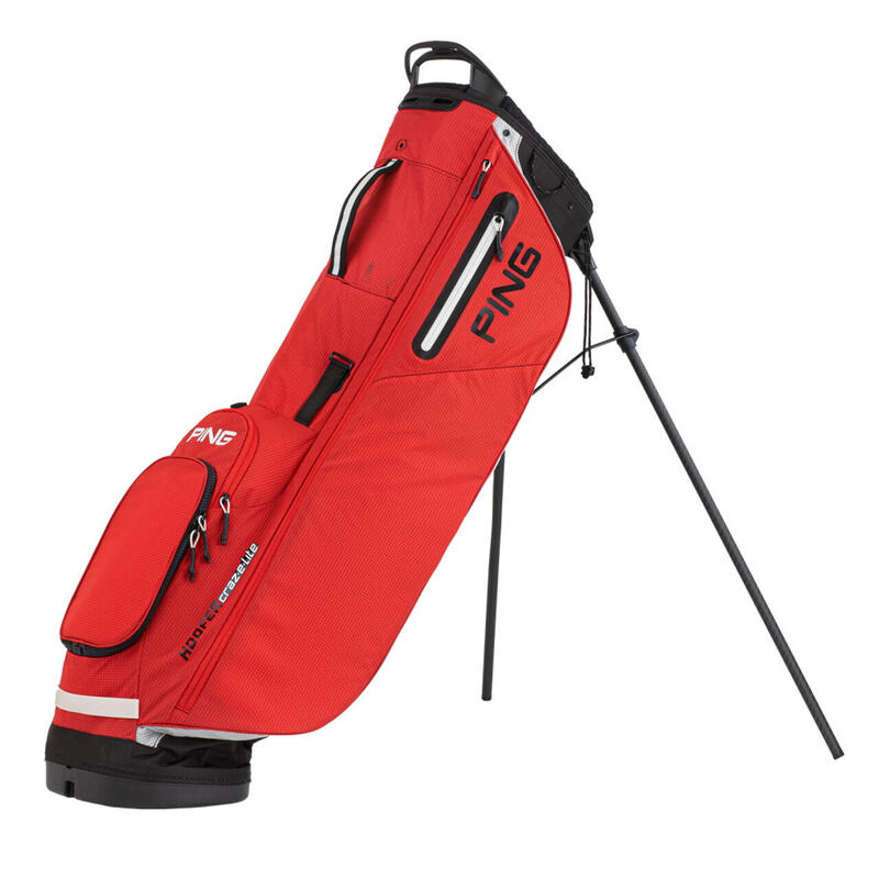 Hoofer Craz-E Lite 超輕高爾夫球支架包 - 紅色