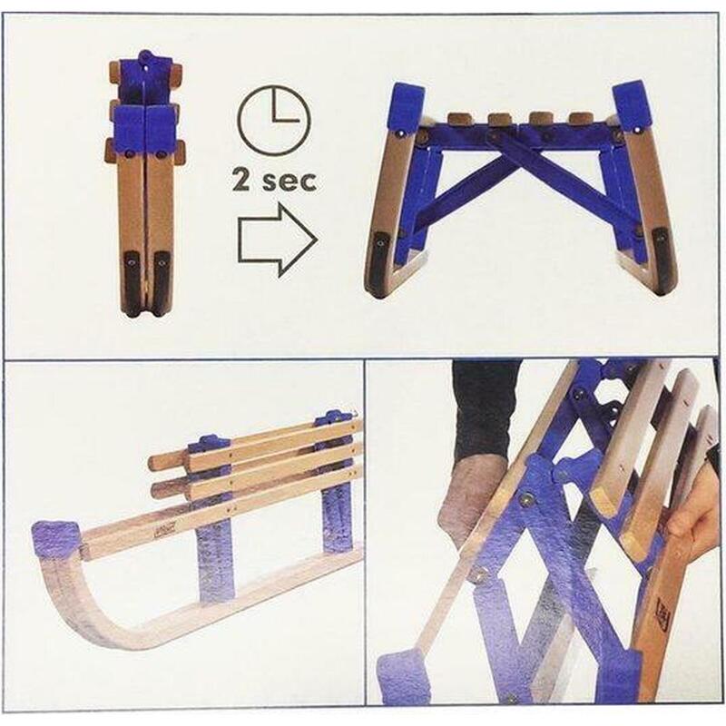 Opvouwbare houten slee - 100cm