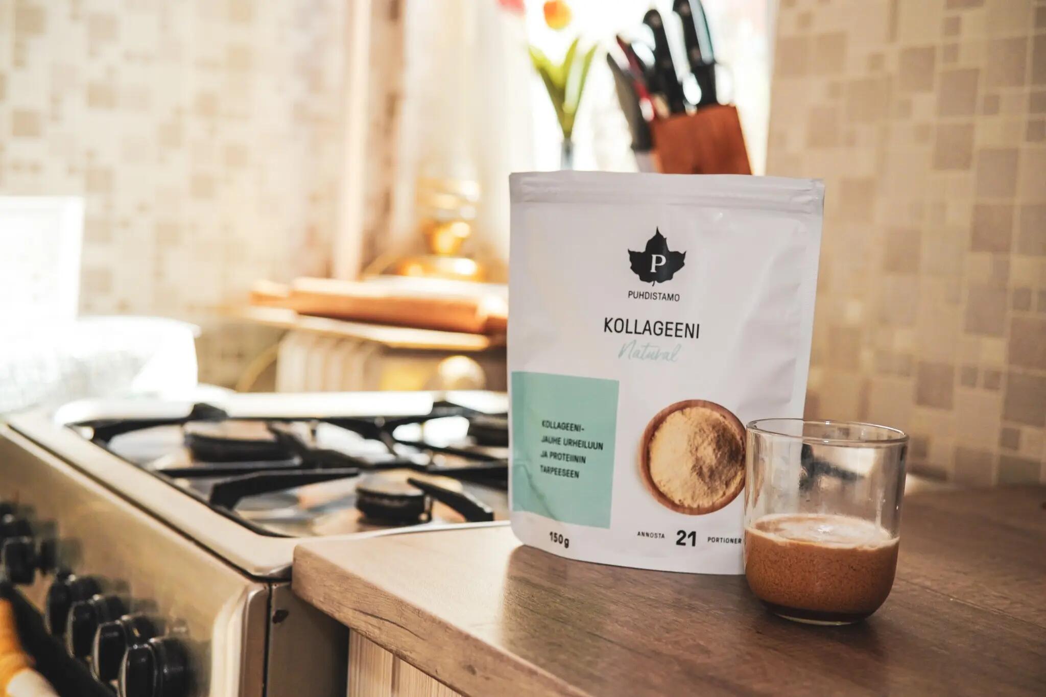 Natúr Kollagén italpor Sunfiber® rosttal 150g 3/4