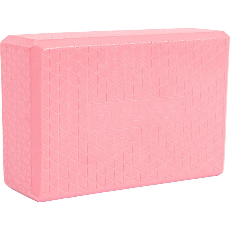 Pure2Improve bloc de yoga 23 x 15 x 7,5 cm EVA rose