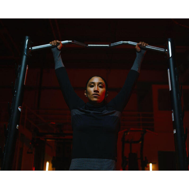 Squat Rack - Met Optrekstang en Verstelbare Safeties - Zwart