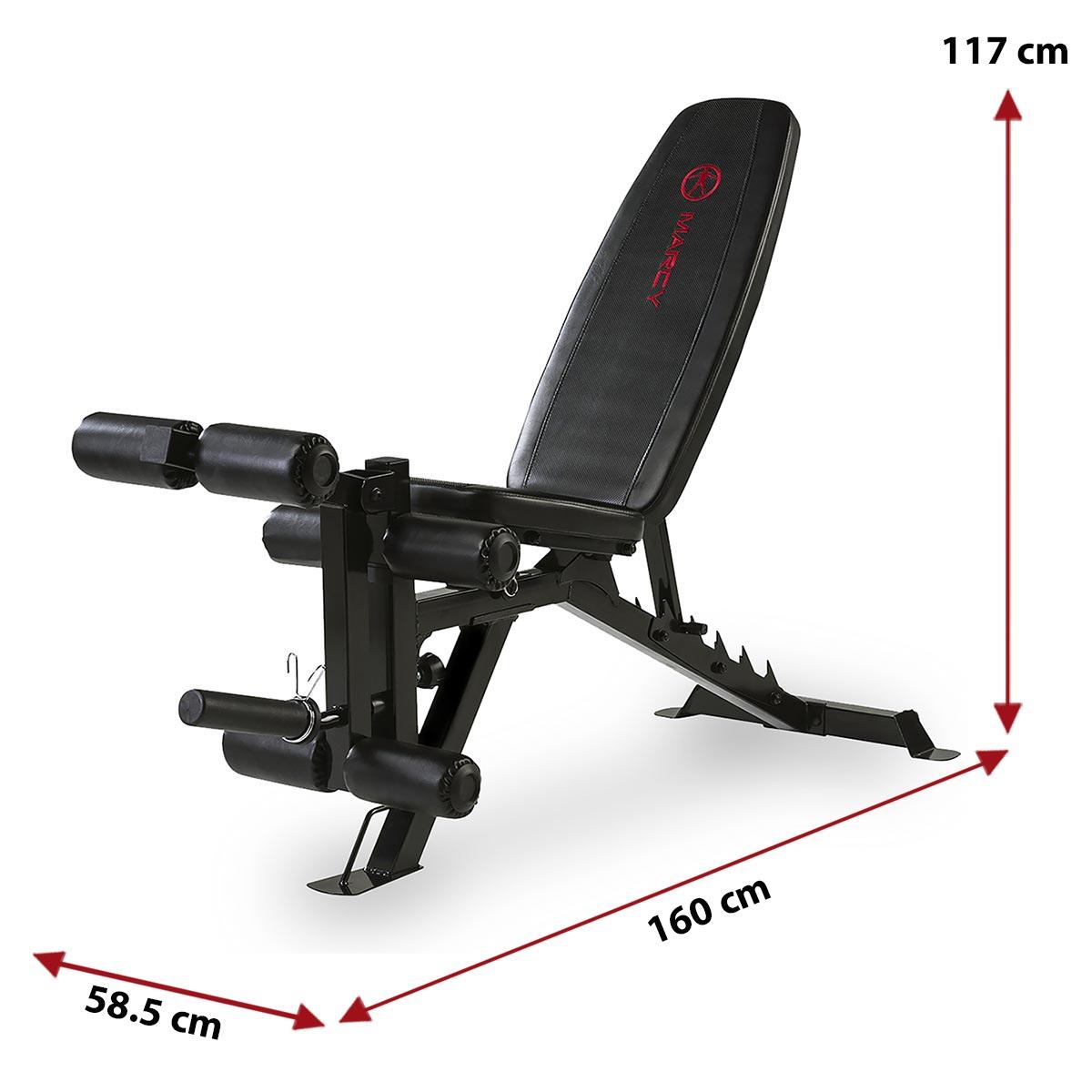 MARCY ECLIPSE UB9000 ADJUSTABLE WEIGHT UTILITY BENCH AND LEG DEVELOPER 6/7