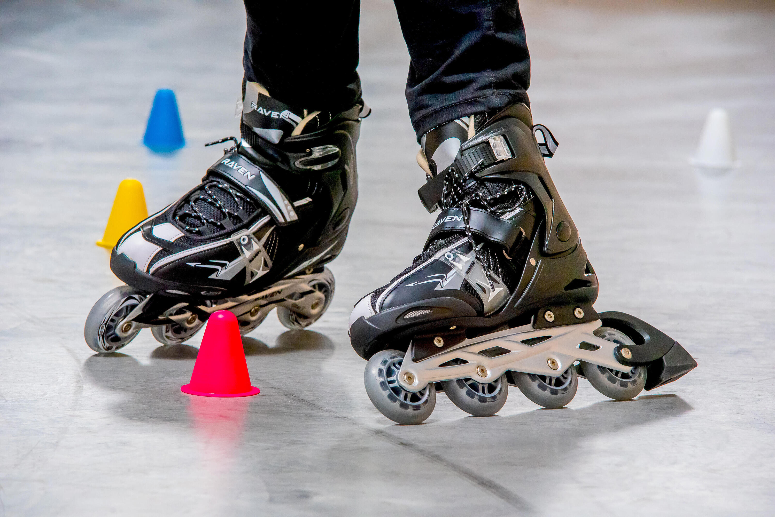 Raven Team Patins à roulettes Ajustables Noir 6/7