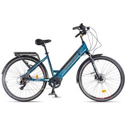 Vélo Électrique Urbanbiker Sidney PLUS Bleu, Roues 28",540WH (36v 15Ah)