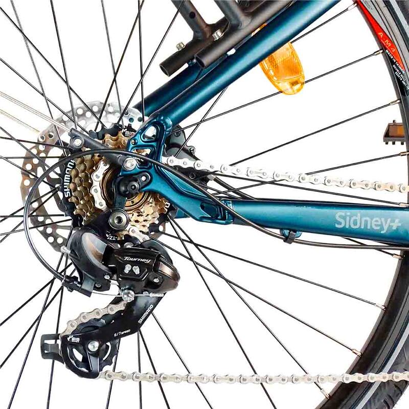 Urbanbiker Sidney PLUS elektrische fiets blauw 26" 540Wh (36v 15Ah)