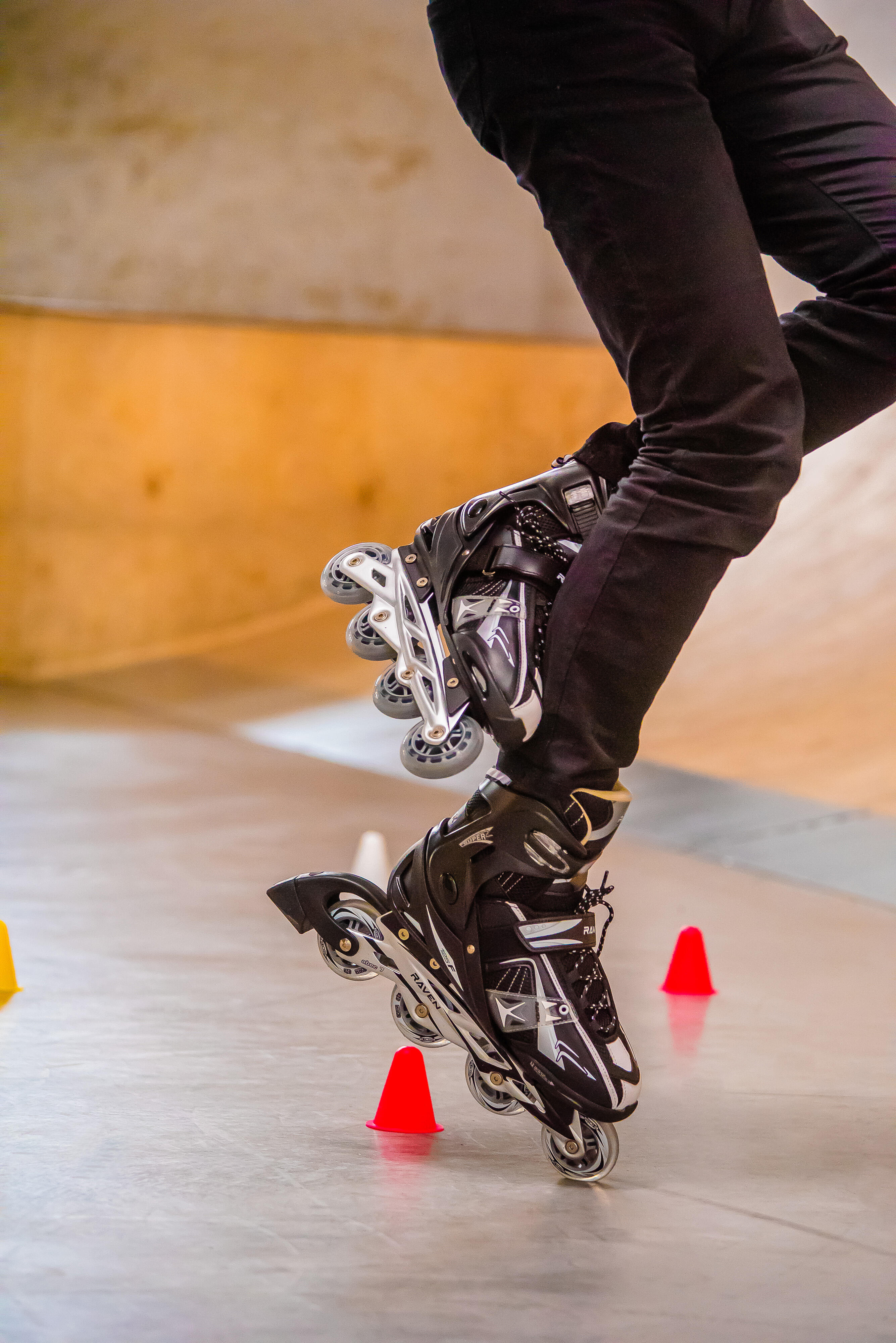 Raven Team Patins à roulettes Ajustables Noir 5/7